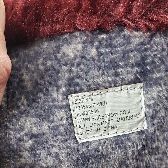 Buckled Faux Fur Hot Tomato Pavati Suede Zippered Full Calf Knee Boots Size 6 M - Picture 12 of 15